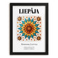 Liepāja, Latvia – National Pride Wall Decor, in sleek black frame
