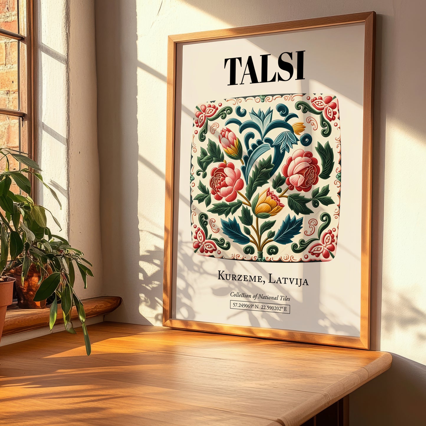 Talsi, Latvia – Travel Destination Art, clean layout with no caption