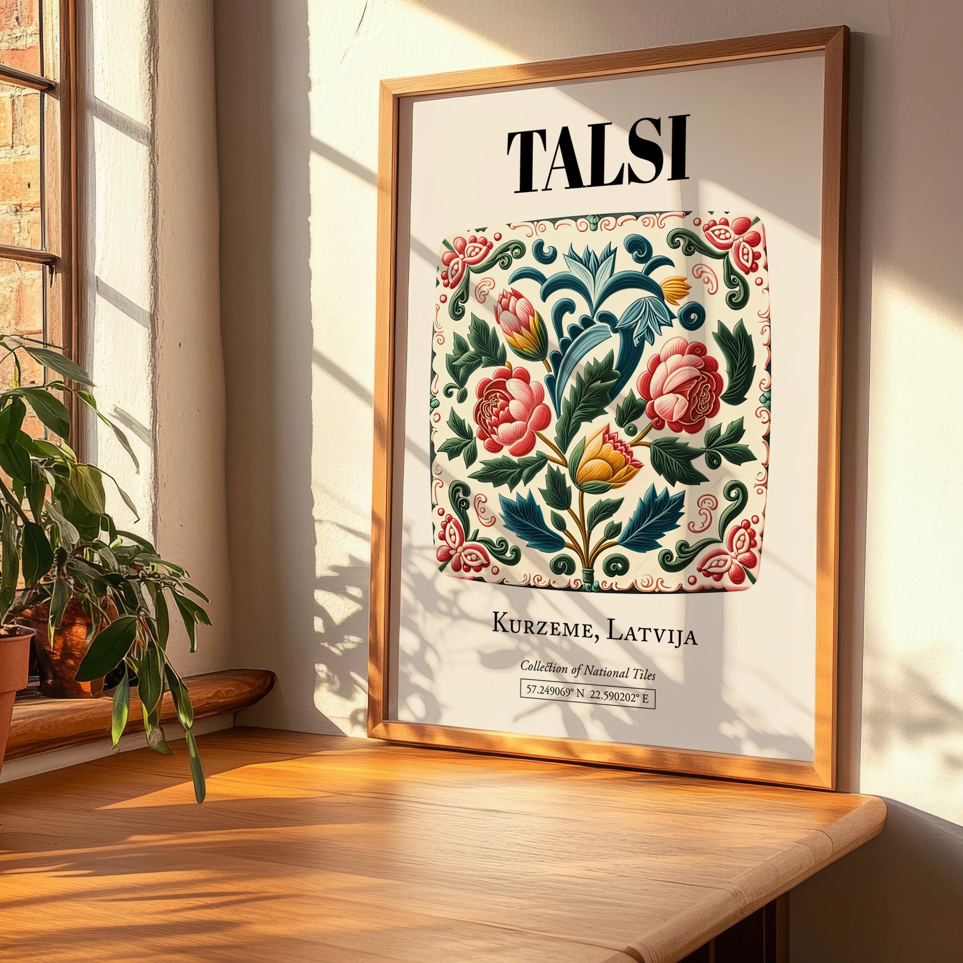 Talsi, Latvia – Travel Destination Art, clean layout with no caption