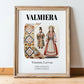Valmiera, Latvia – Global Cities Wall Print, in wooden frame leaning on the floor