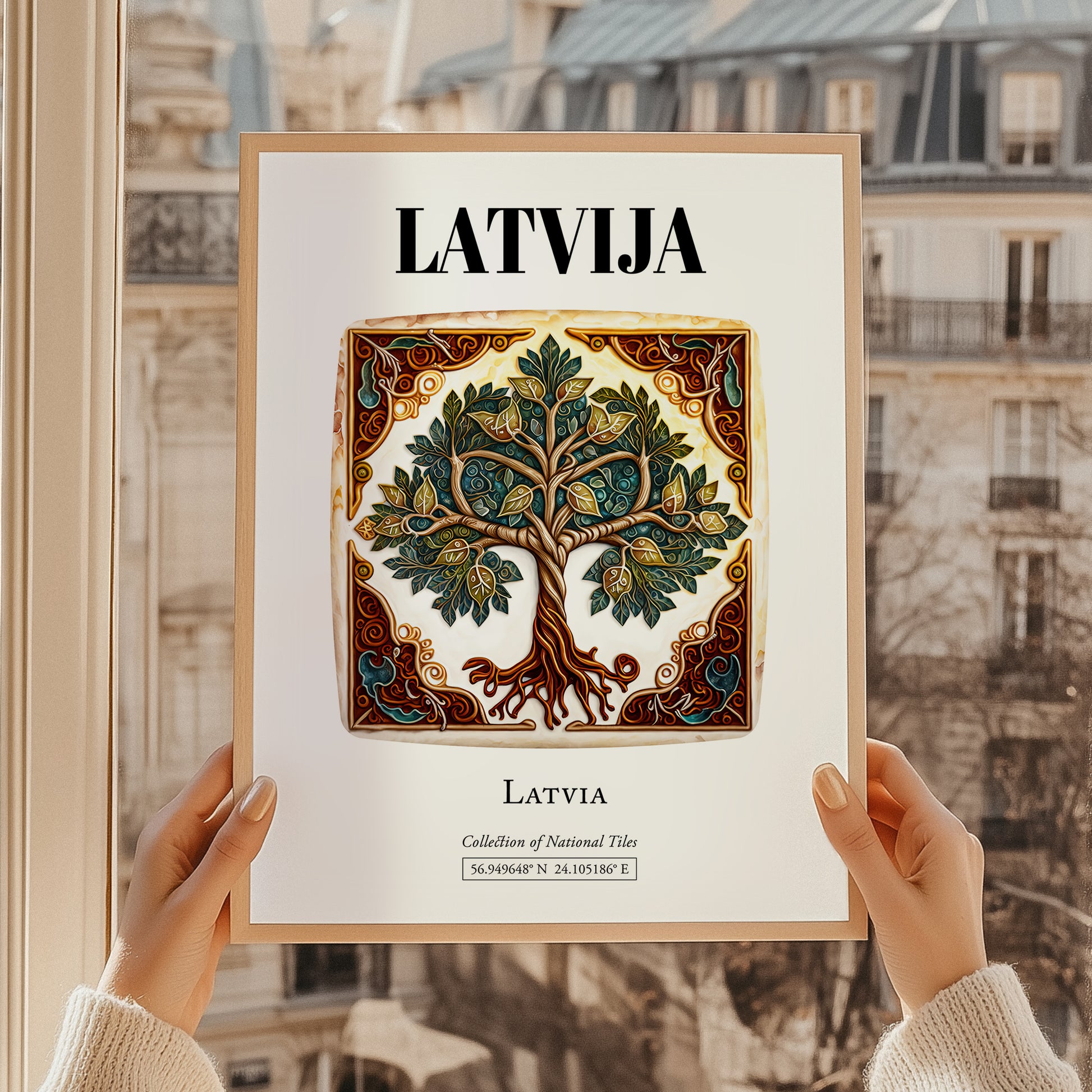 Latvija, Latvia – Wanderlust-Inspired Poster
