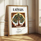 Latvija, Latvia – Wanderlust-Inspired Poster, styled in a charming Paris street view