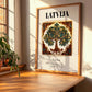 Latvija, Latvia – Wanderlust-Inspired Poster, clean layout with no caption