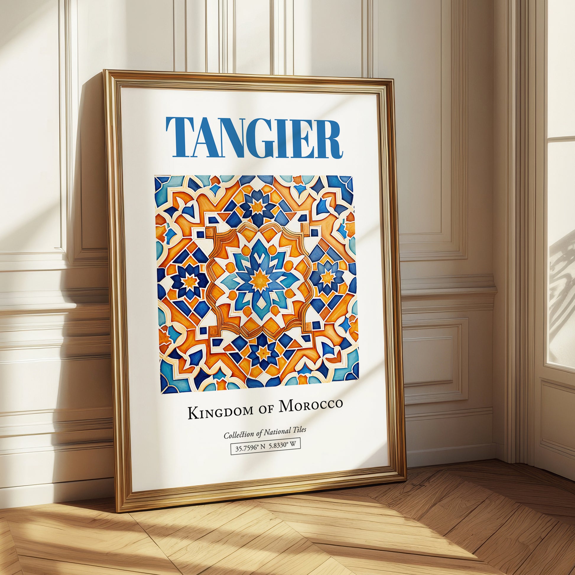Tangier, Morocco – Travel Wall Decor, styled in a charming Paris street view
