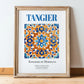 Tangier, Morocco – Travel Wall Decor, in wooden frame leaning on the floor