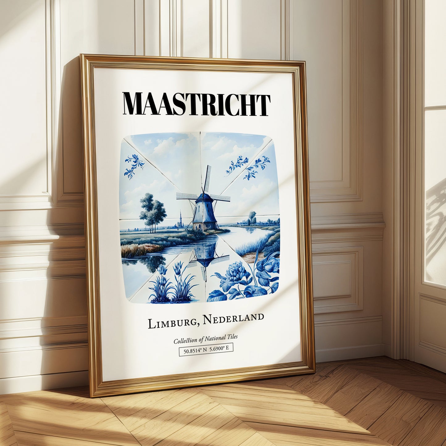Maastricht, Netherlands – Travel Poster, styled in a charming Paris street view