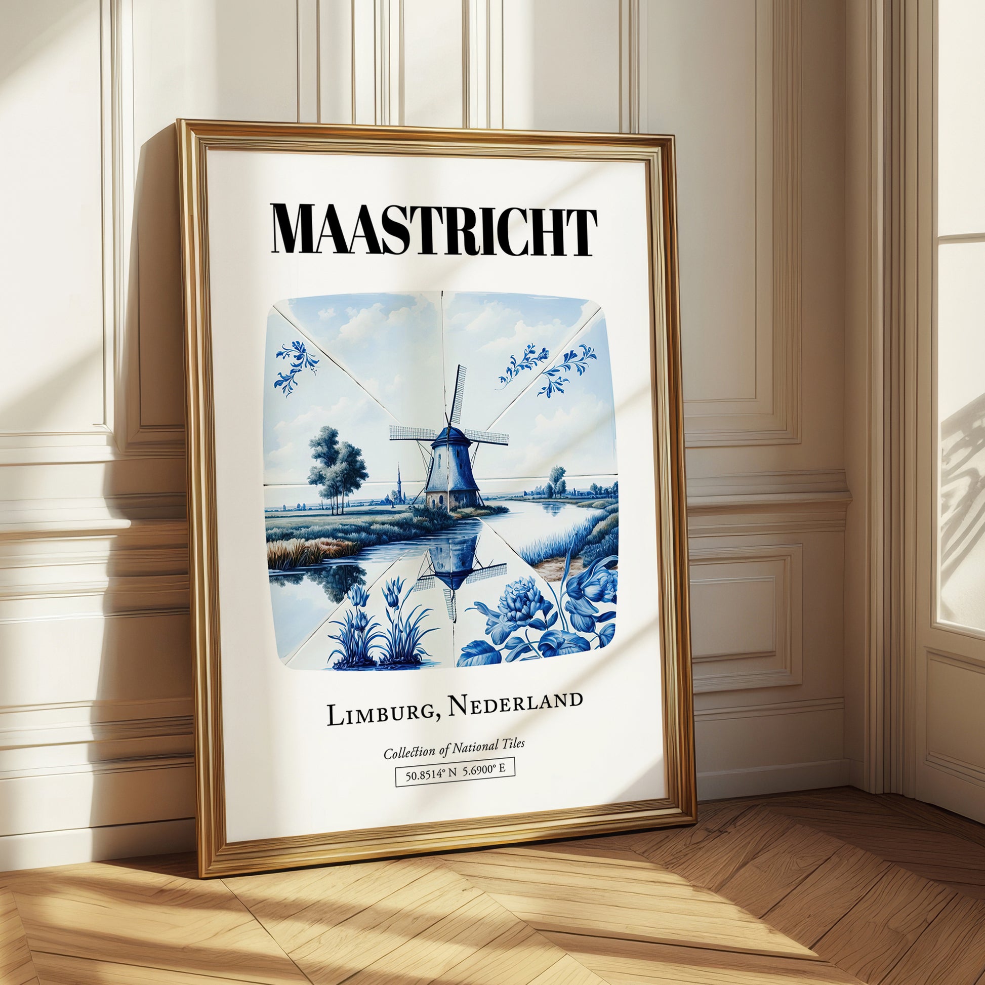 Maastricht, Netherlands – Travel Poster, styled in a charming Paris street view