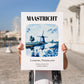 Maastricht, Netherlands – Travel Poster, no-text version framed in wood