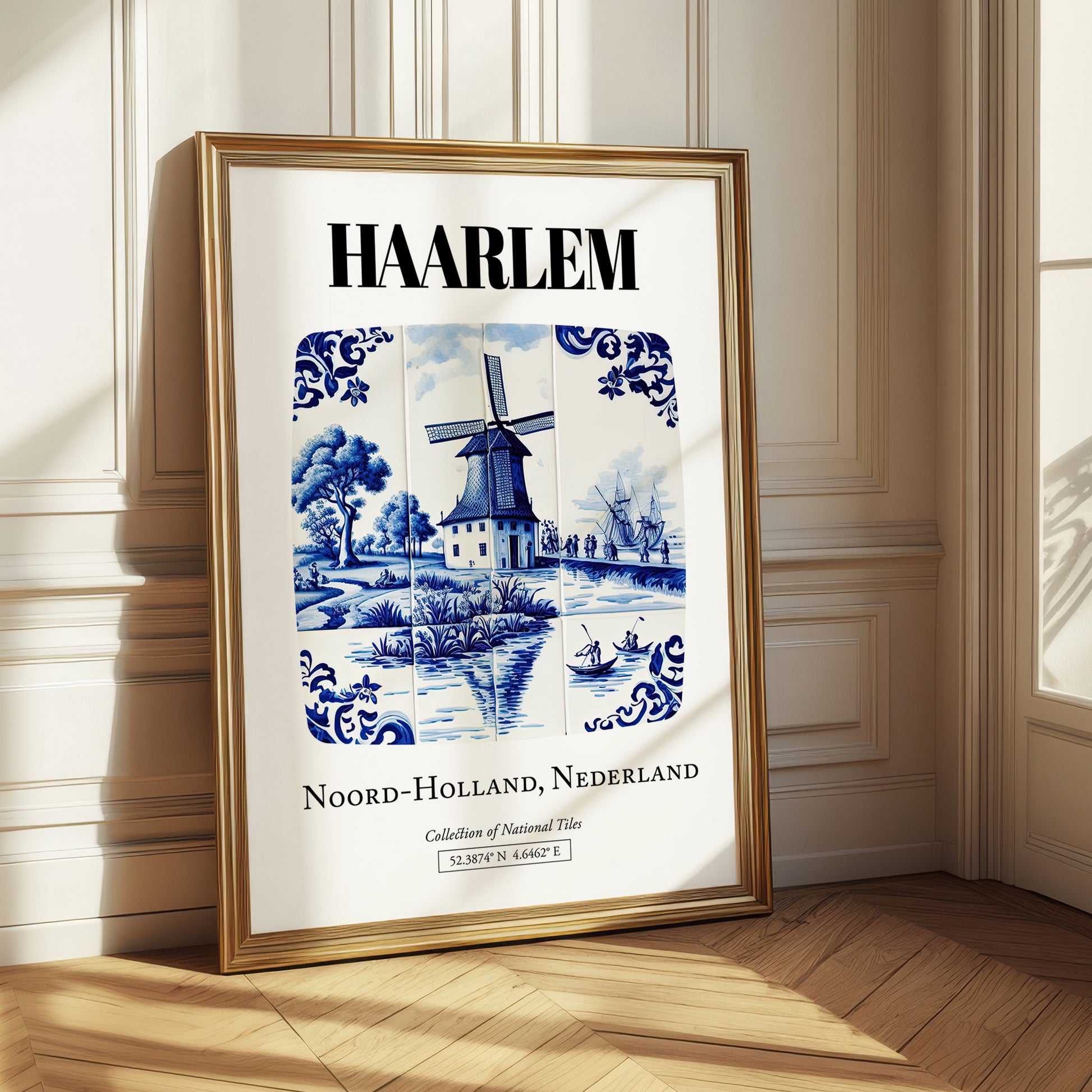 Haarlem, Netherlands – Travel Print, styled in a charming Paris street view
