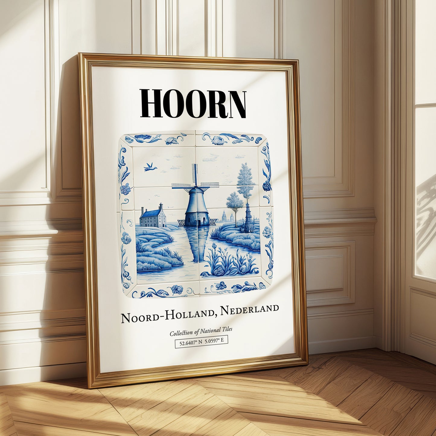Hoorn, Netherlands – Travel Print, styled in a charming Paris street view