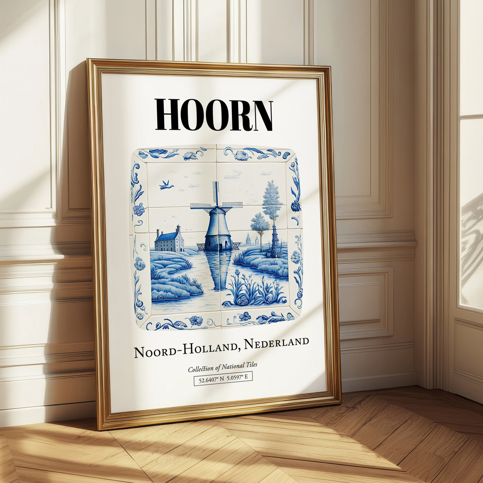 Hoorn, Netherlands – Travel Print, styled in a charming Paris street view
