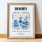 Hoorn, Netherlands – Travel Print, in wooden frame leaning on the floor