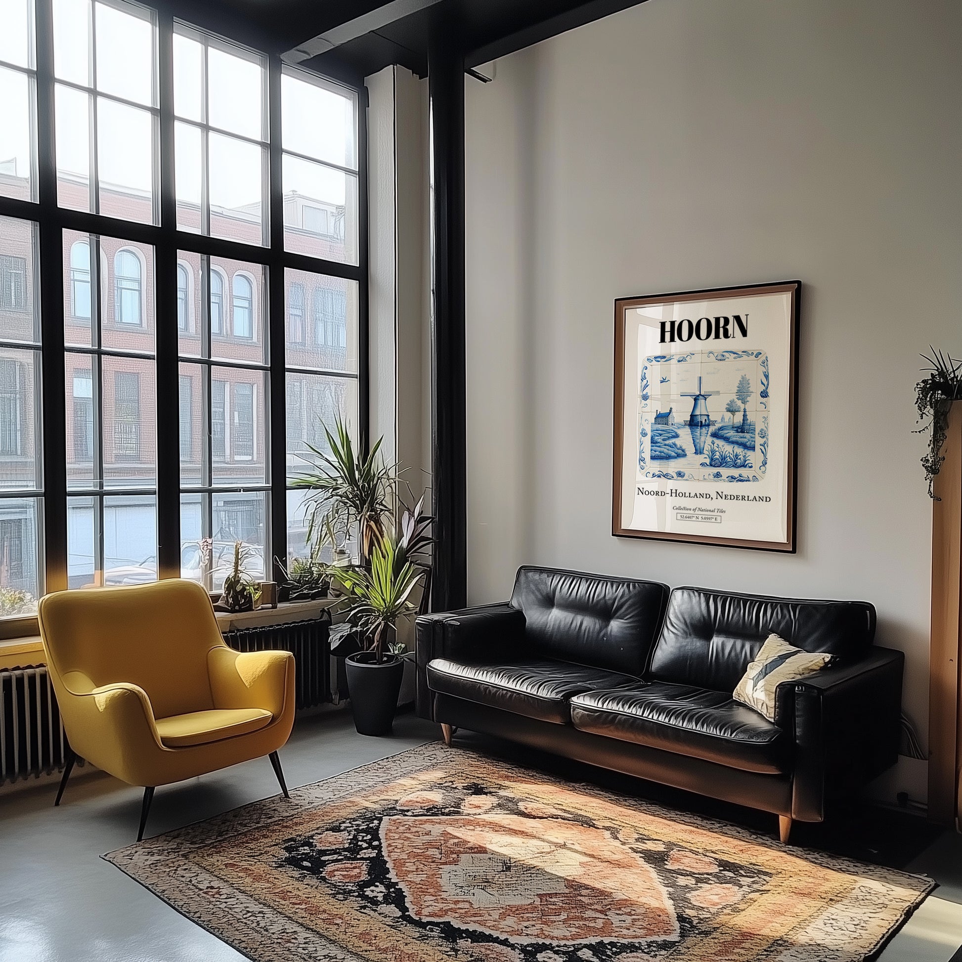 Hoorn, Netherlands – Travel Print, unframed on coastal sand