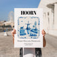 Hoorn, Netherlands – Travel Print, no-text version framed in wood
