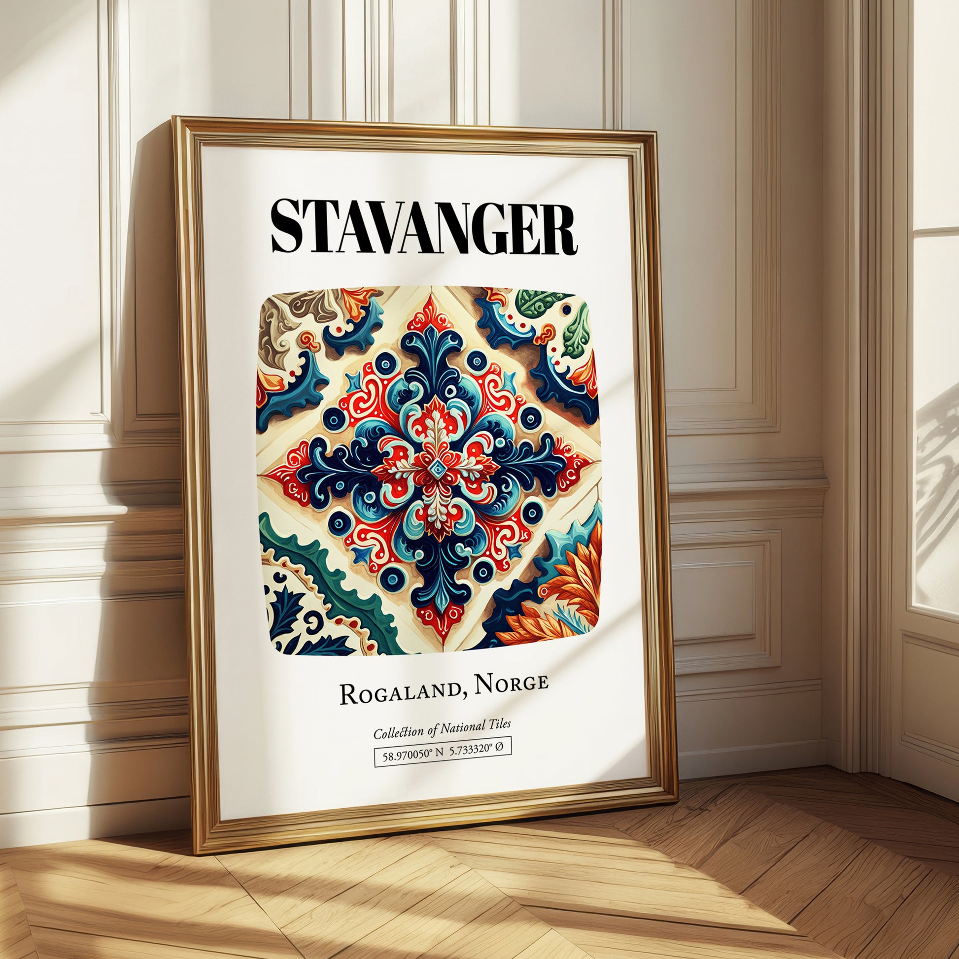 Stavanger, Norway – Travel Wall Art, styled in a charming Paris street view