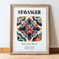 Stavanger, Norway – Travel Wall Art, in wooden frame leaning on the floor