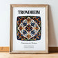 Trondheim, Norway – Dream Destination Decor, in wooden frame leaning on the floor