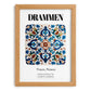 Drammen, Norway – Travel Poster, set in oak frame