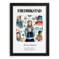 Fredrikstad, Norway – Travel Poster, in sleek black frame