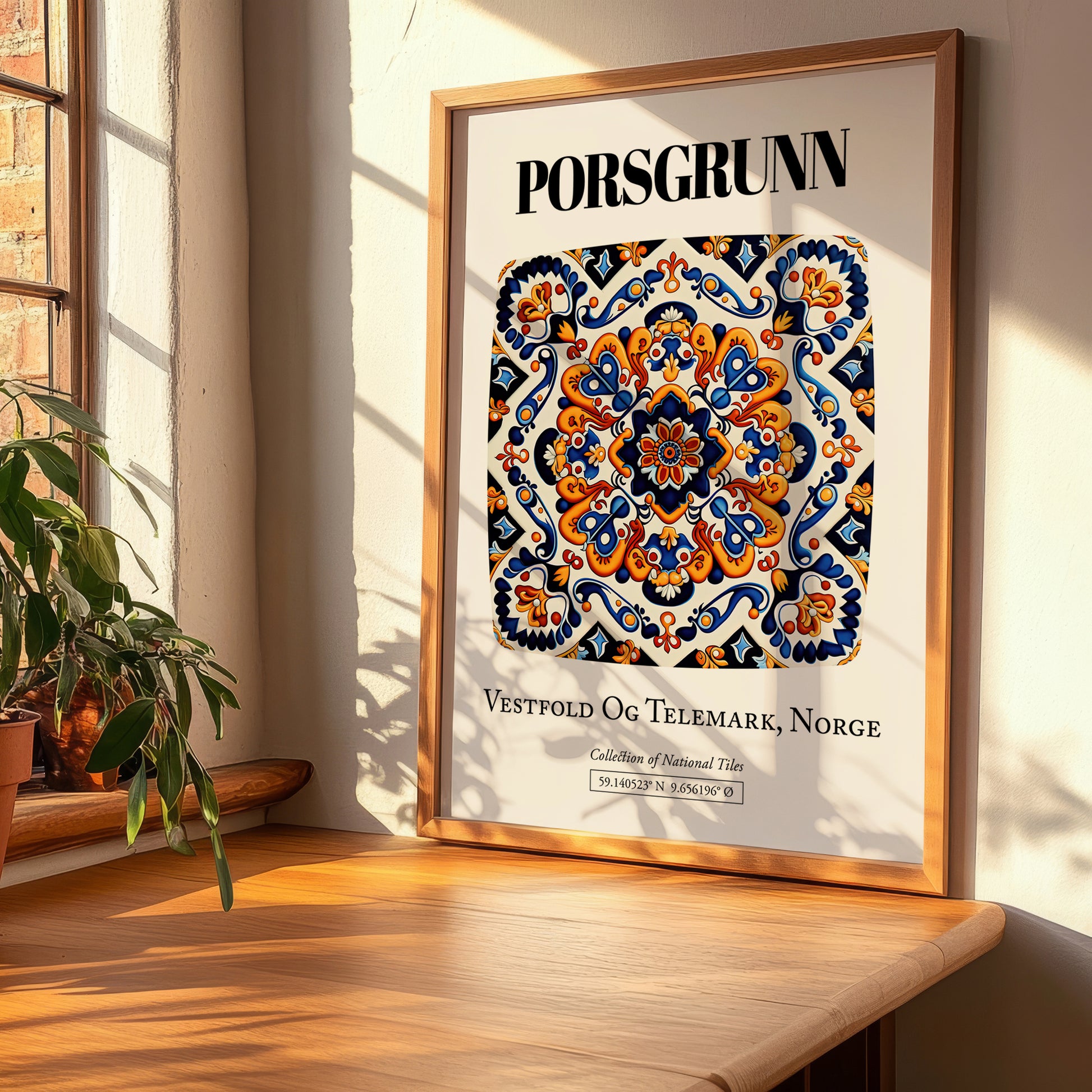 Porsgrunn, Norway – National Pride Wall Decor, clean layout with no caption