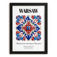 Warsaw, Poland – World Travel Art, in sleek black frame