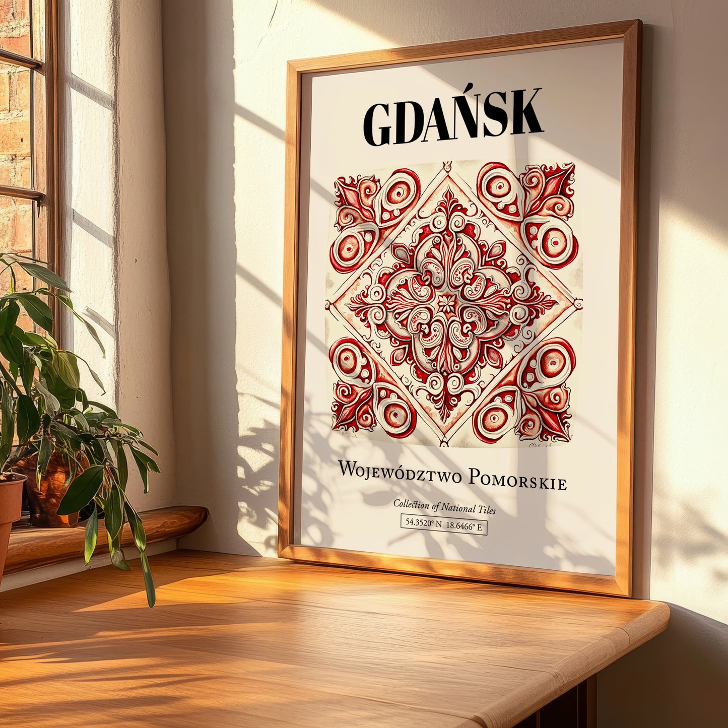 Gdańsk, Poland – Travel Wall Art, clean layout with no caption