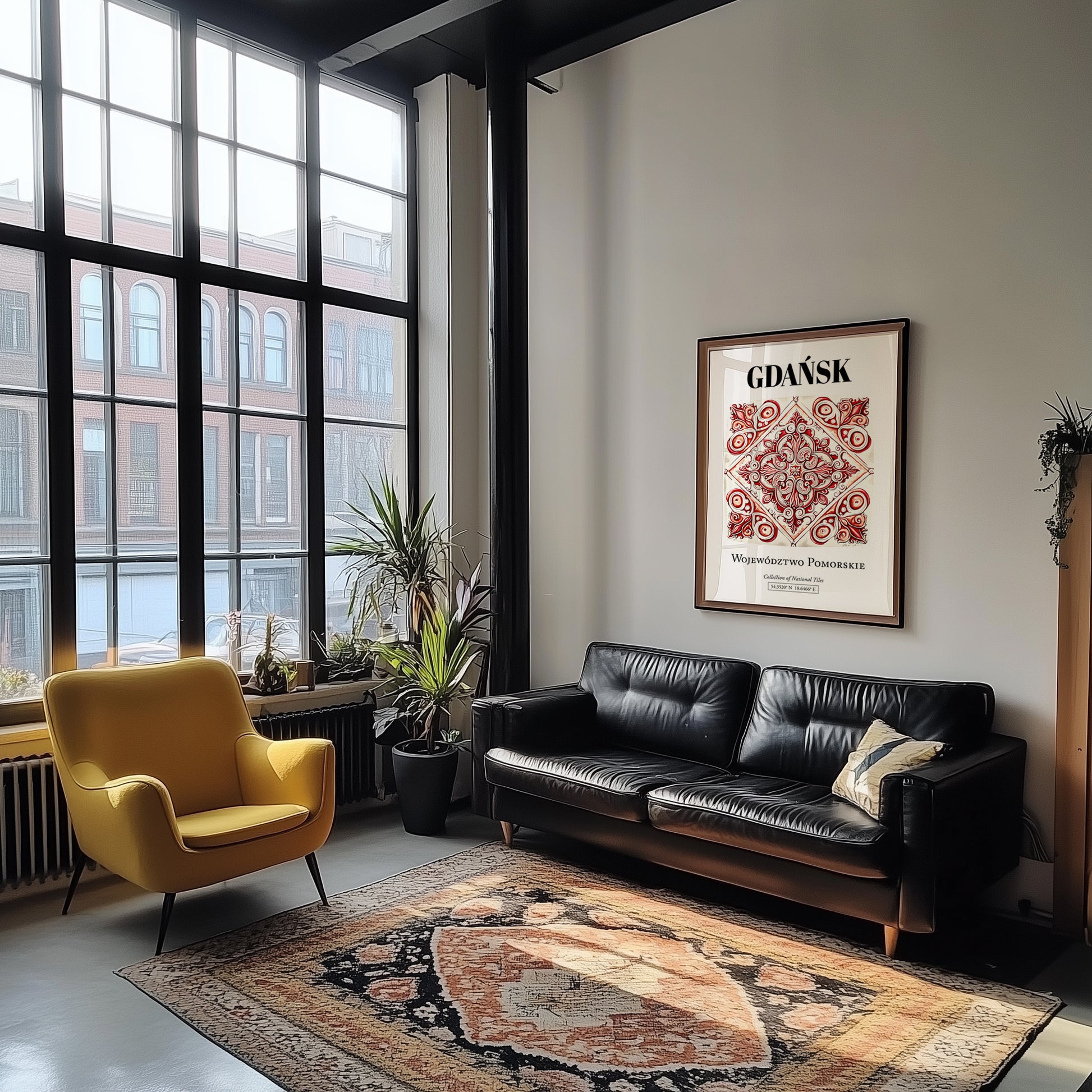 Gdańsk, Poland – Travel Wall Art, unframed on coastal sand