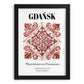 Gdańsk, Poland – Travel Wall Art, in sleek black frame