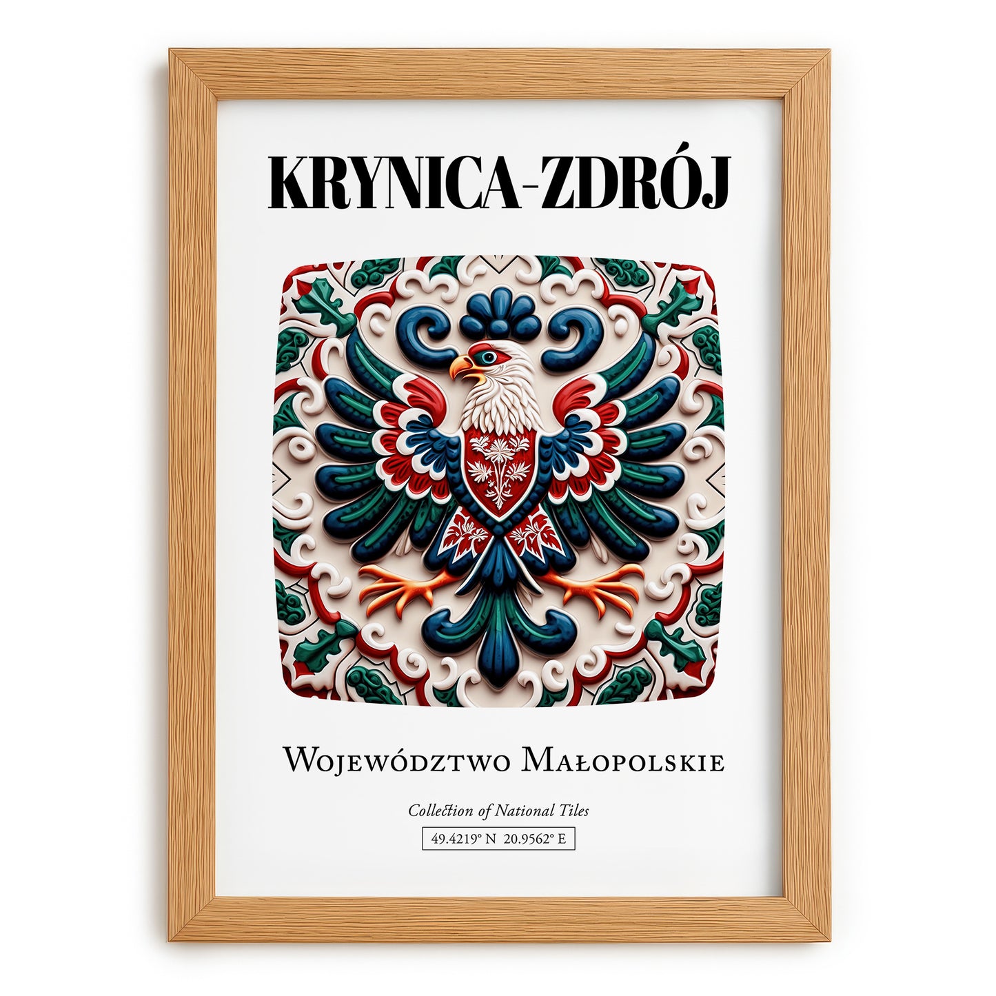 Krynica-zdrój, Poland – Dream Destination Decor, set in oak frame