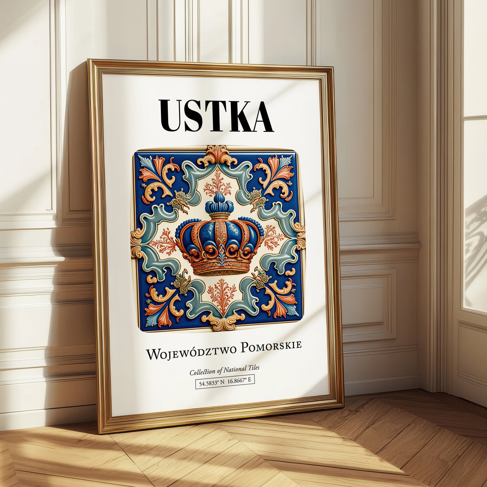 Ustka, Poland – Travel Print, styled in a charming Paris street view