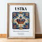 Ustka, Poland – Travel Print, in wooden frame leaning on the floor