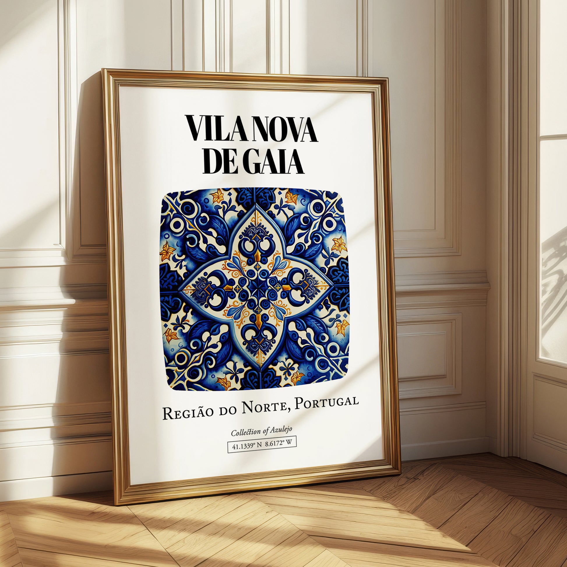 Vila Nova De Gaia, Portugal – Travel Wall Art, styled in a charming Paris street view