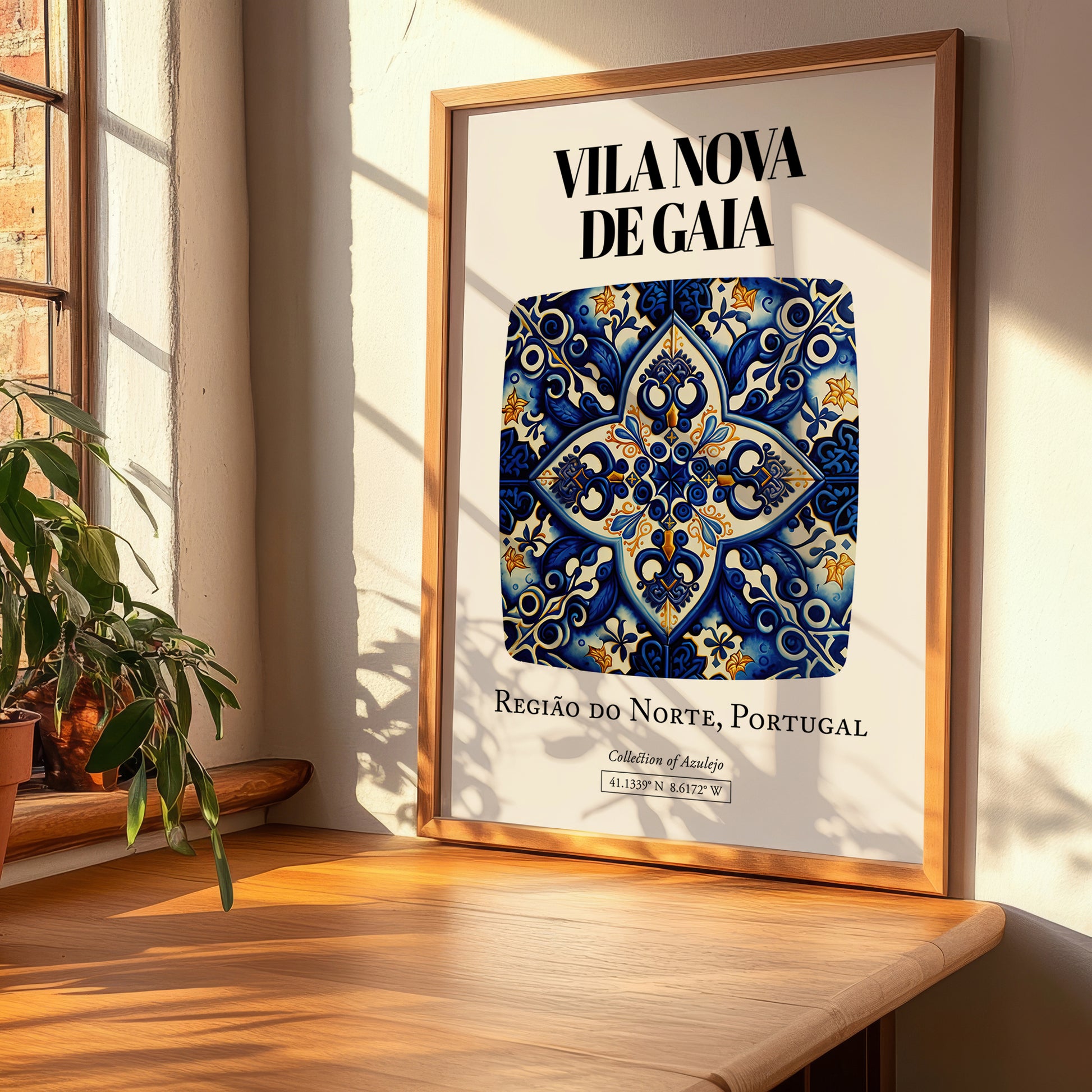 Vila Nova De Gaia, Portugal – Travel Wall Art, clean layout with no caption