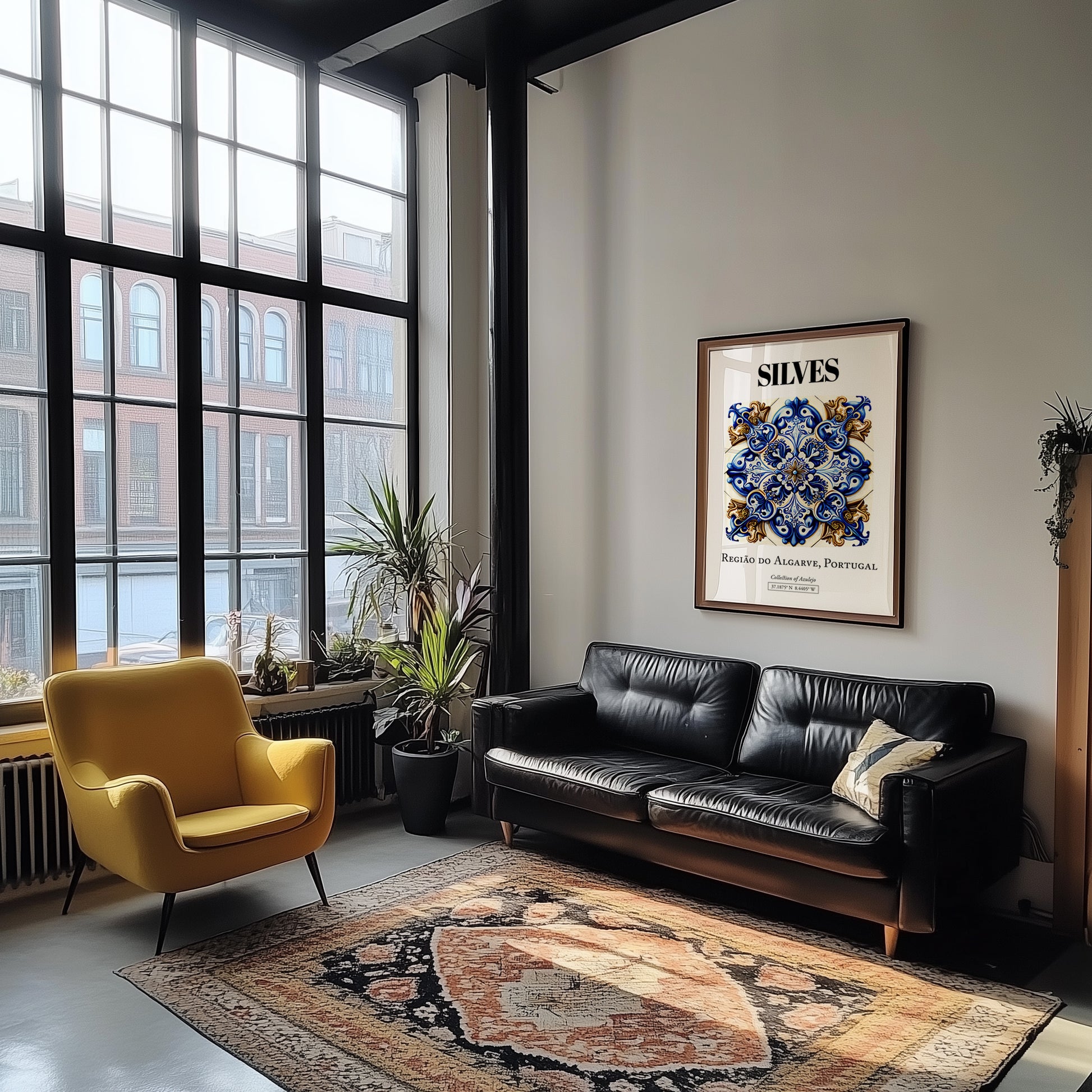 Silves, Portugal – Travel Poster, unframed on coastal sand