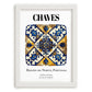 Chaves, Portugal – Travel Print, placed in minimal white frame