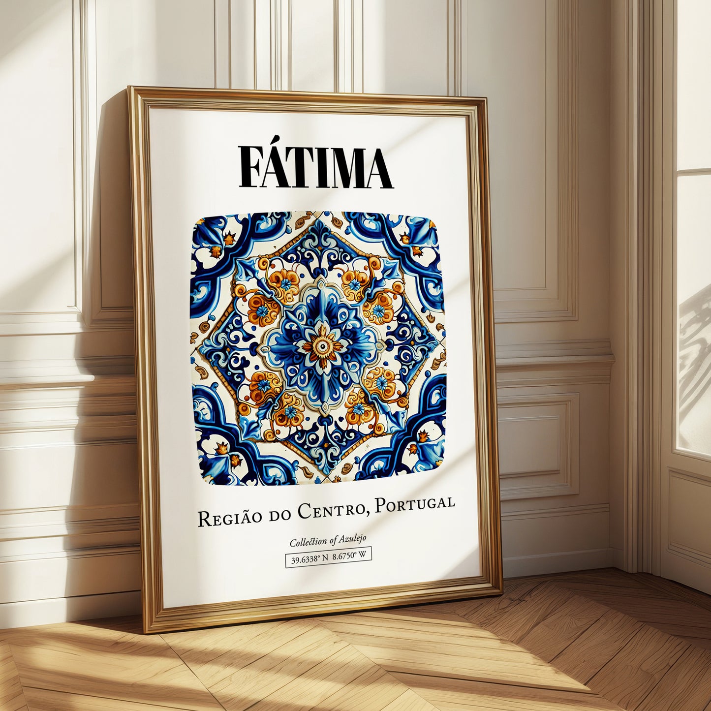 Fátima, Portugal – Travel Poster, styled in a charming Paris street view