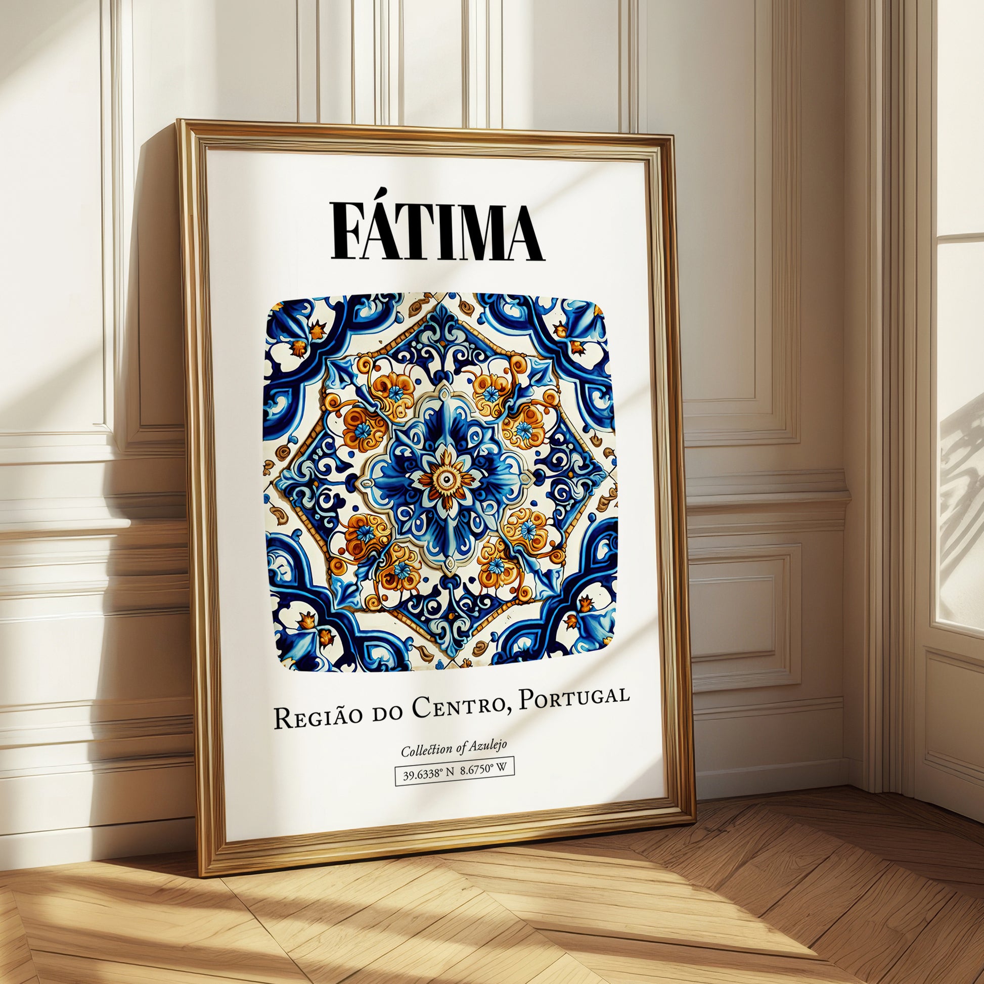 Fátima, Portugal – Travel Poster, styled in a charming Paris street view