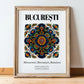 București, România – Travel Poster, in wooden frame leaning on the floor