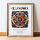 Cluj-napoca, Romania – Travel Print, in wooden frame leaning on the floor