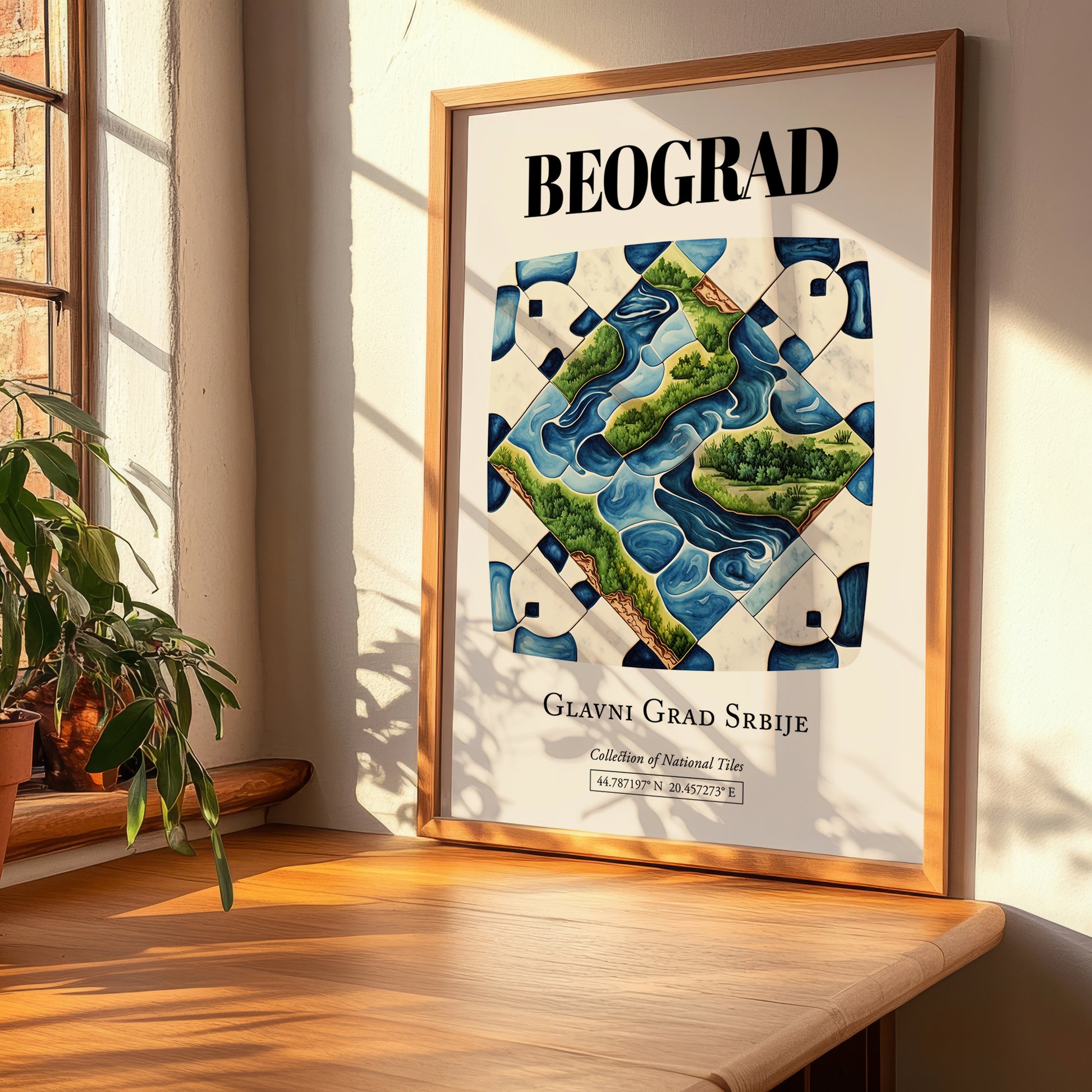 Beograd, Romania – Travel Wall Art, clean layout with no caption