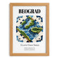 Beograd, Romania – Travel Wall Art, set in oak frame