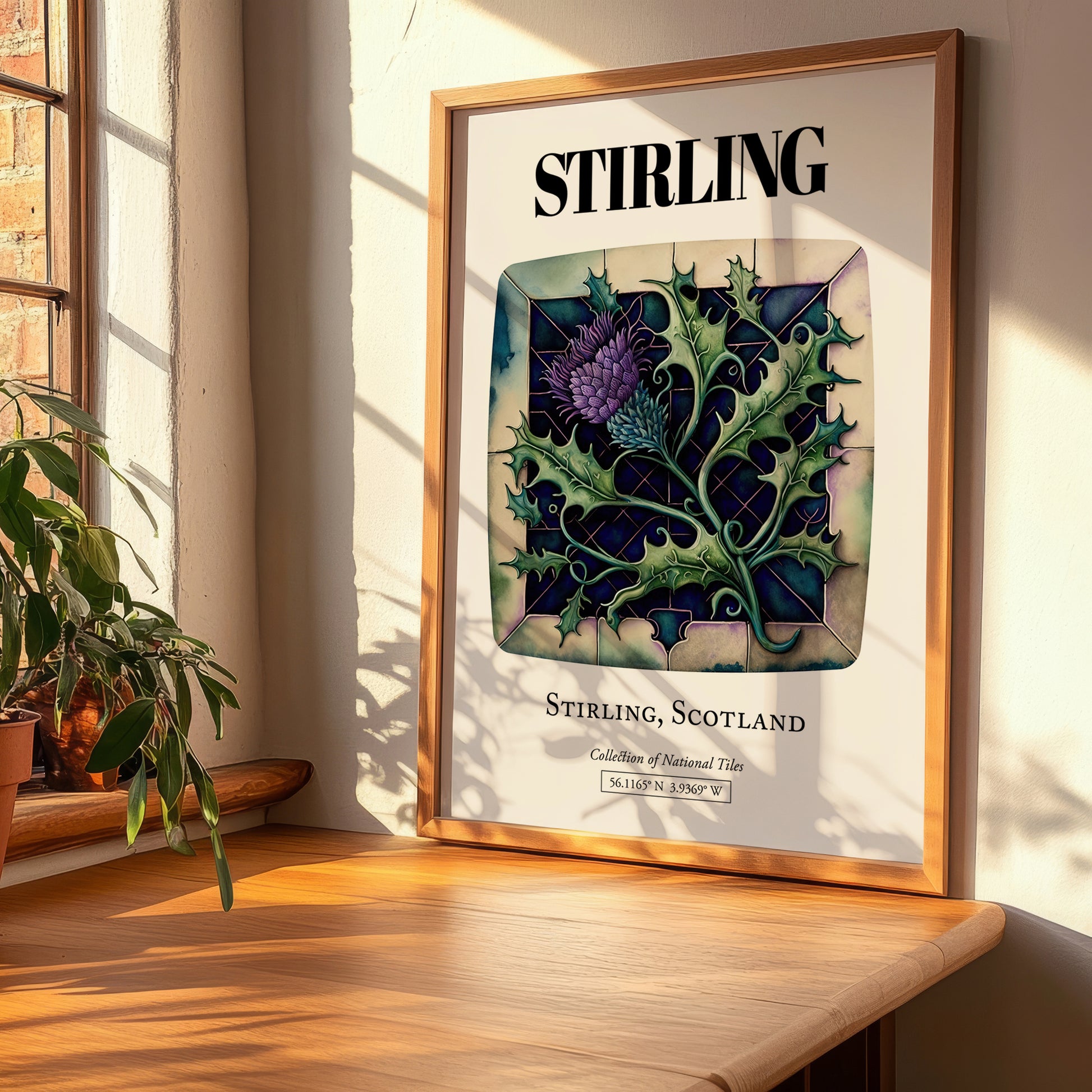 Stirling, Scotland – Travel Print, clean layout with no caption