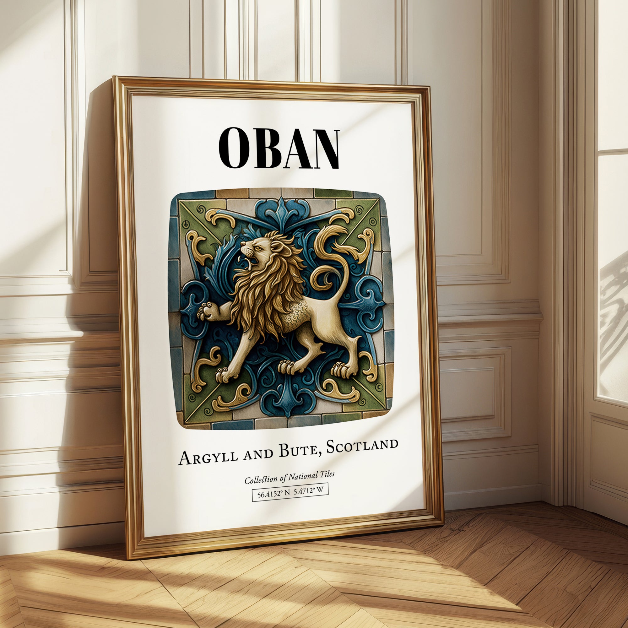 Oban, Scotland – Travel Wall Art, styled in a charming Paris street view