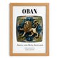 Oban, Scotland – Travel Wall Art, set in oak frame