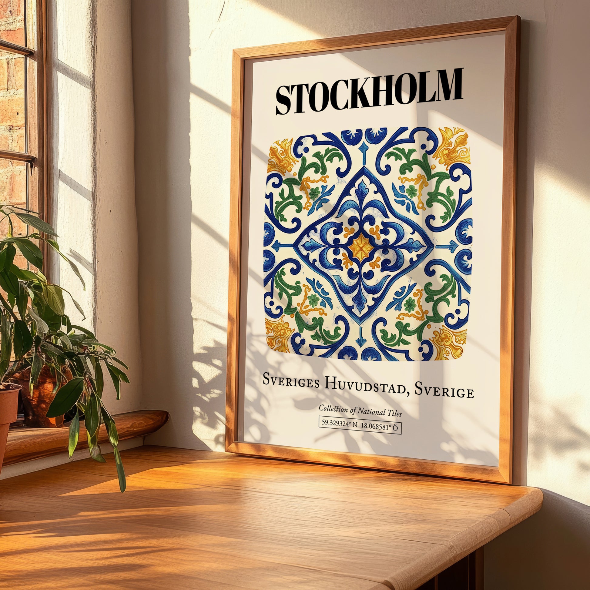 Stockholm, Sweden – Travel Wall Art, clean layout with no caption