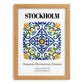 Stockholm, Sweden – Travel Wall Art, set in oak frame