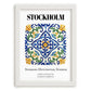 Stockholm, Sweden – Travel Wall Art, placed in minimal white frame
