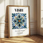 Visby, Sweden – Travel Poster, styled in a charming Paris street view
