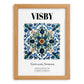 Visby, Sweden – Travel Poster, set in oak frame