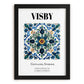 Visby, Sweden – Travel Poster, in sleek black frame